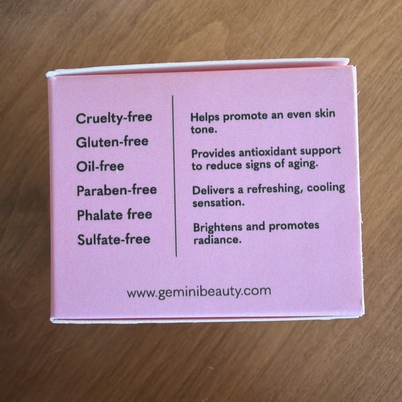 NEW Gemini Beauty Daily Brightening Moisturizer w/ Lychee & Cowberry 1.69oz - Picture 4 of 6